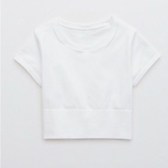 aerie Tops - OFFLINE By Aerie Sidewalk Seamless Cropped T-Shirt
